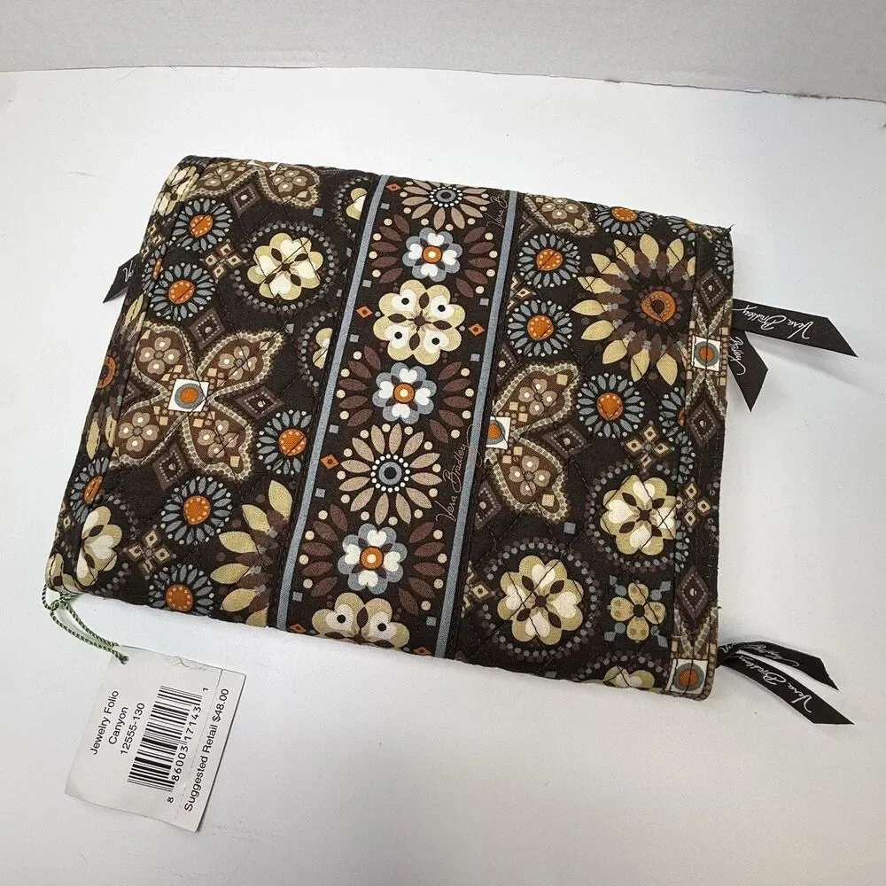 Vera Bradley Jewelry Folio In Canyon Retired Print New